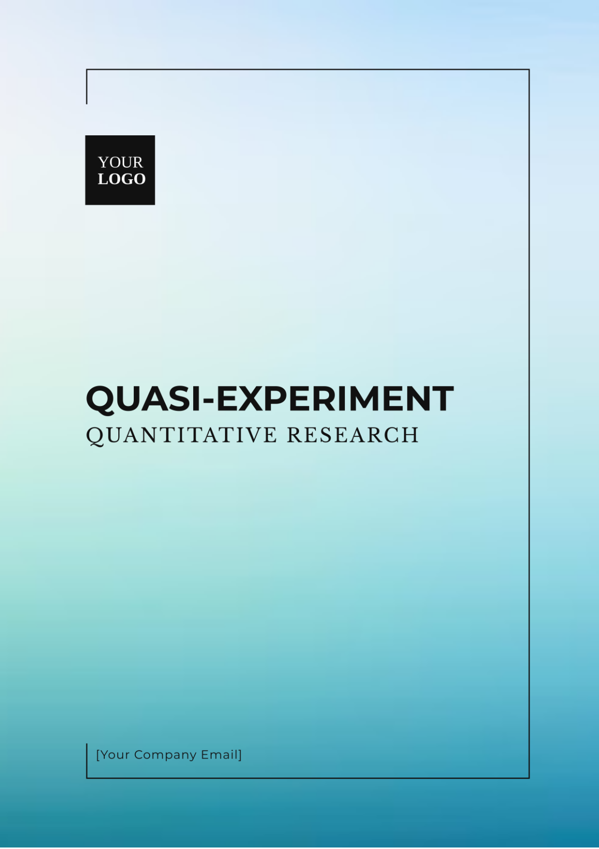 Quasi-Experiment Quantitative Research Template - Edit Online & Download