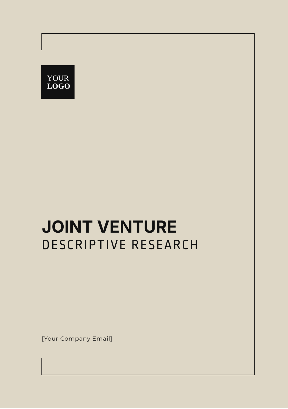 Joint Venture Descriptive Research Template - Edit Online & Download