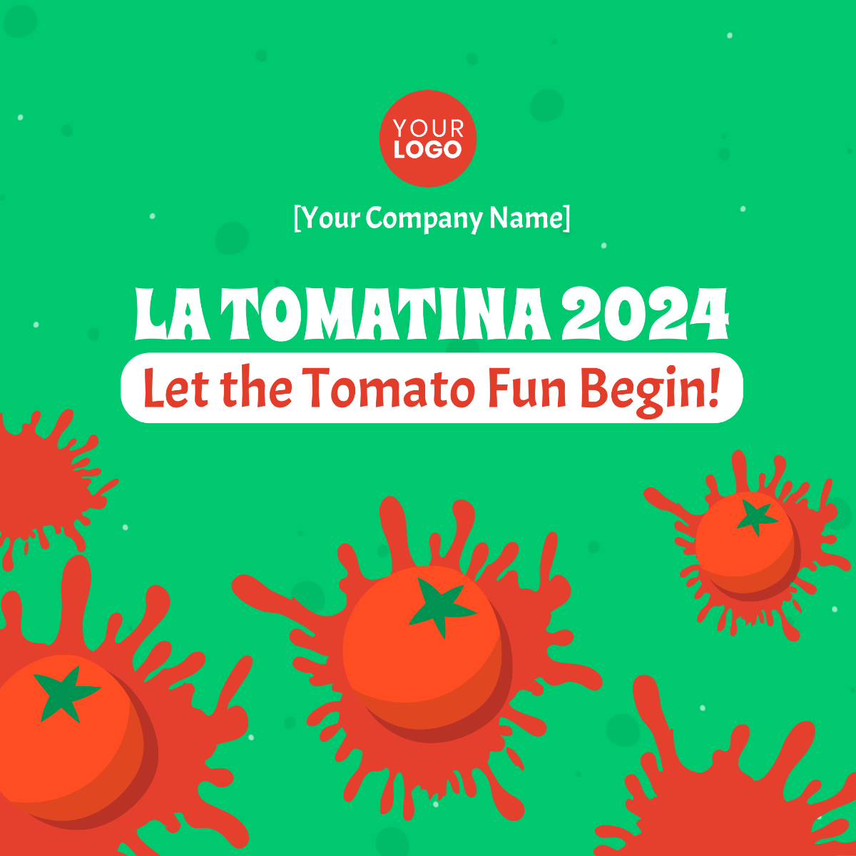 Tomato Fight Festival Template - Edit Online & Download