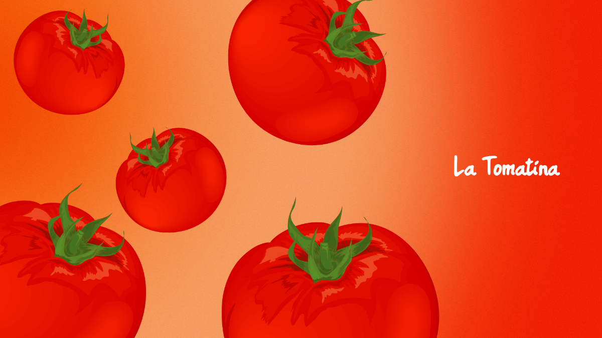 Red La Tomatina Background Template - Edit Online & Download