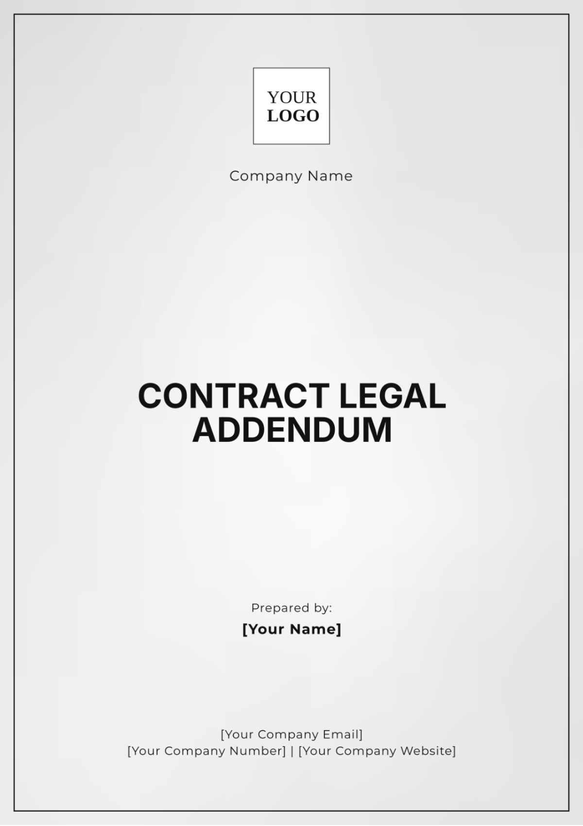 Contract Legal Addendum Template - Edit Online & Download