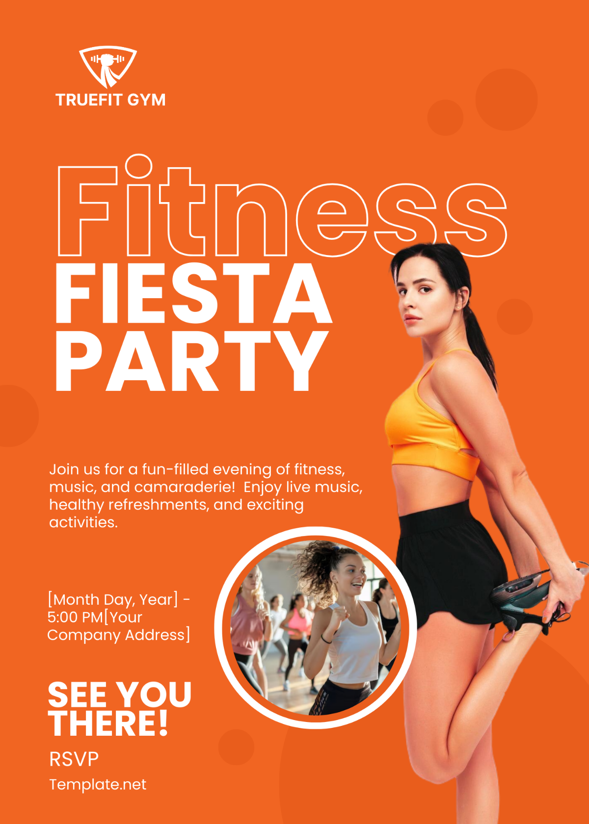 Free Gym Party Invitation Template - Edit Online & Download | Template.net