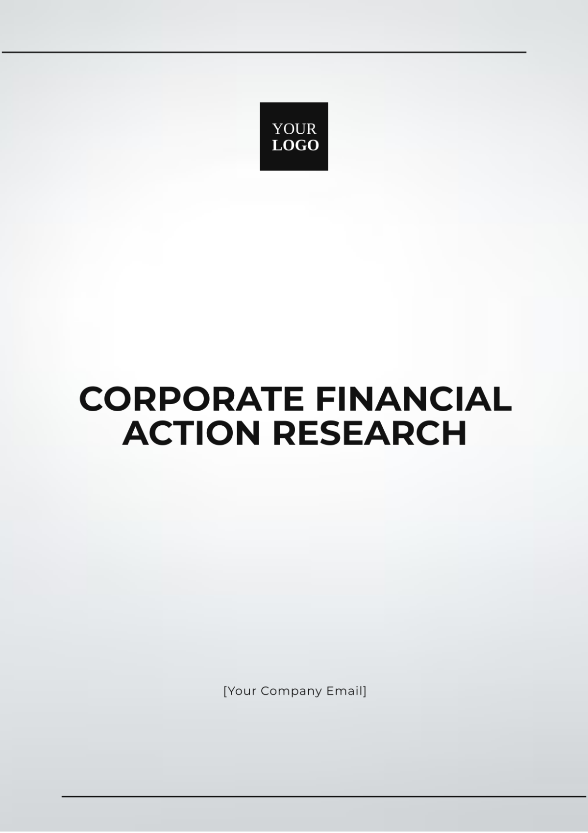 Corporate Financial Action Research Template - Edit Online & Download