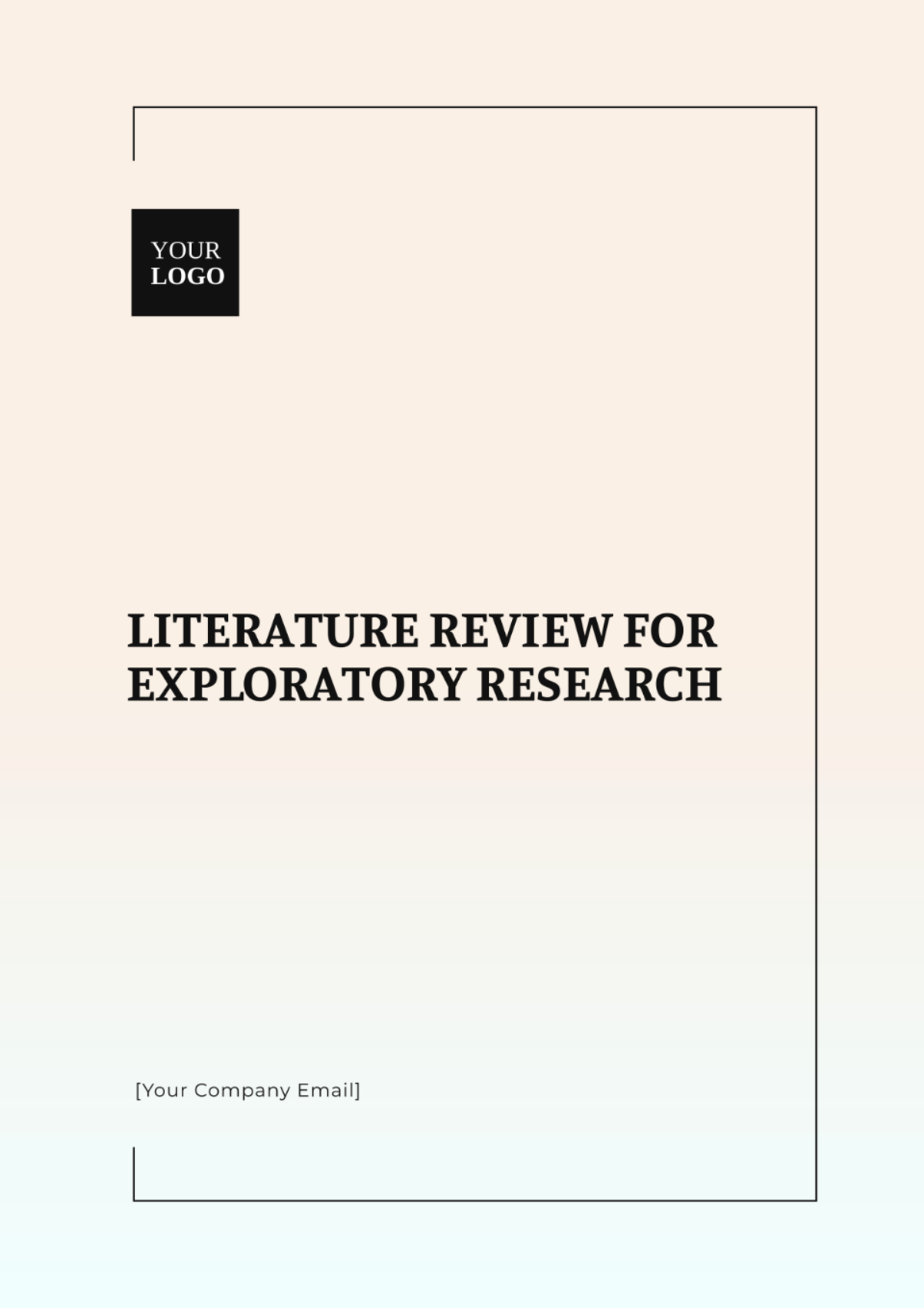 Literature Review for Exploratory Research Template - Edit Online & Download