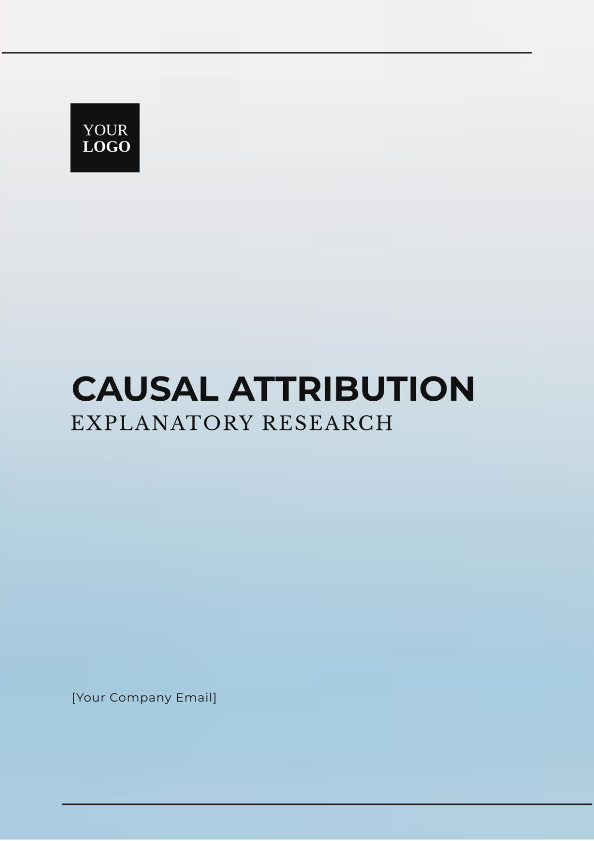 Causal Attribution Explanatory Research Template - Edit Online & Download