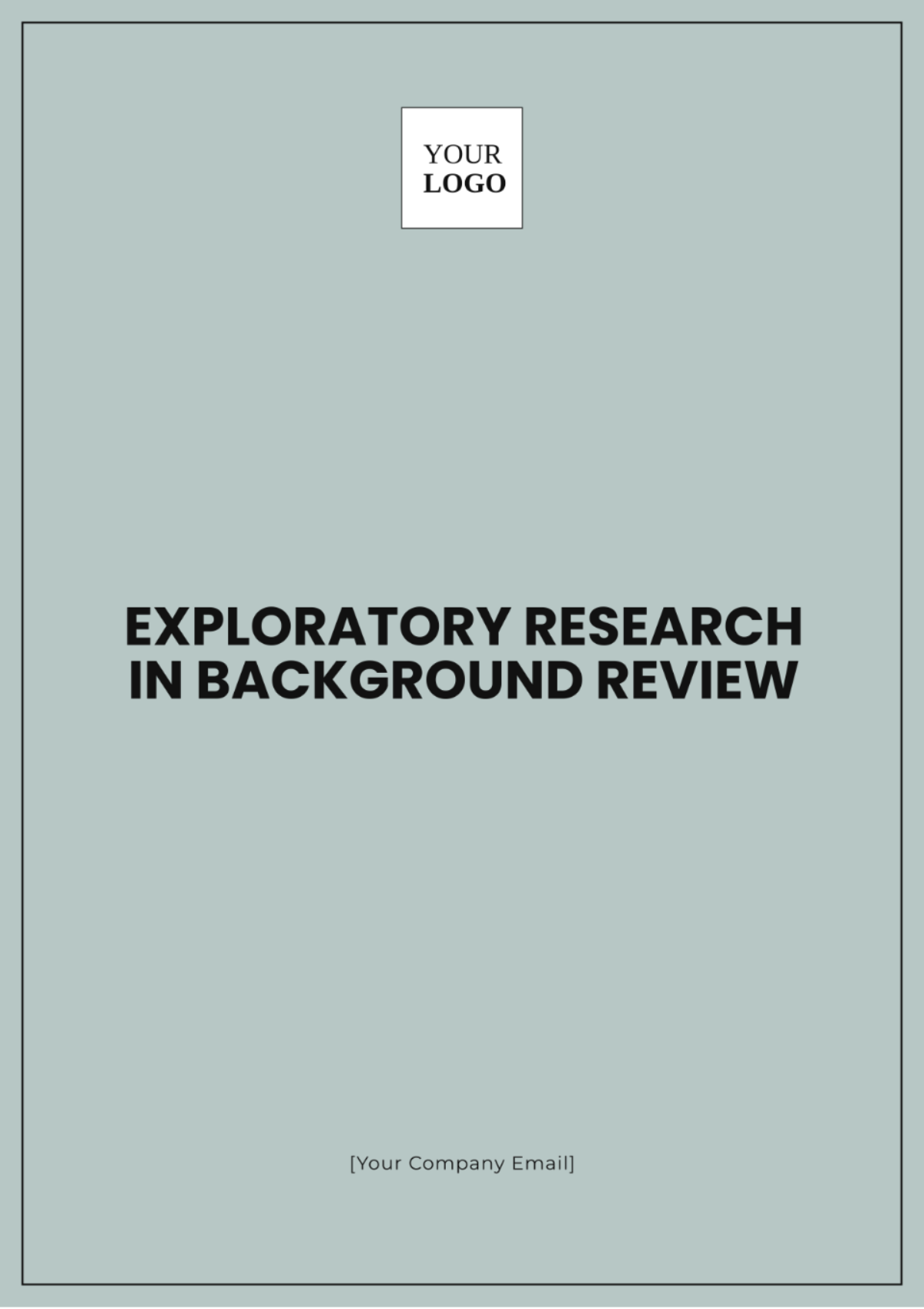 Exploratory Research in Background Review Template - Edit Online & Download