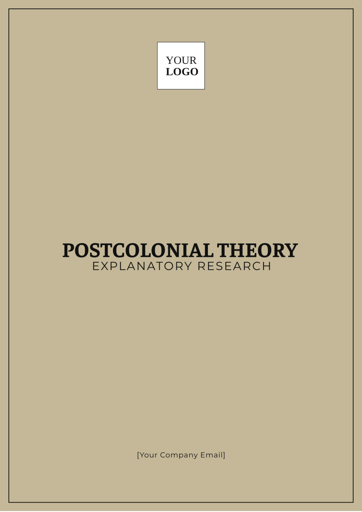 Postcolonial Theory Explanatory Research Template - Edit Online & Download