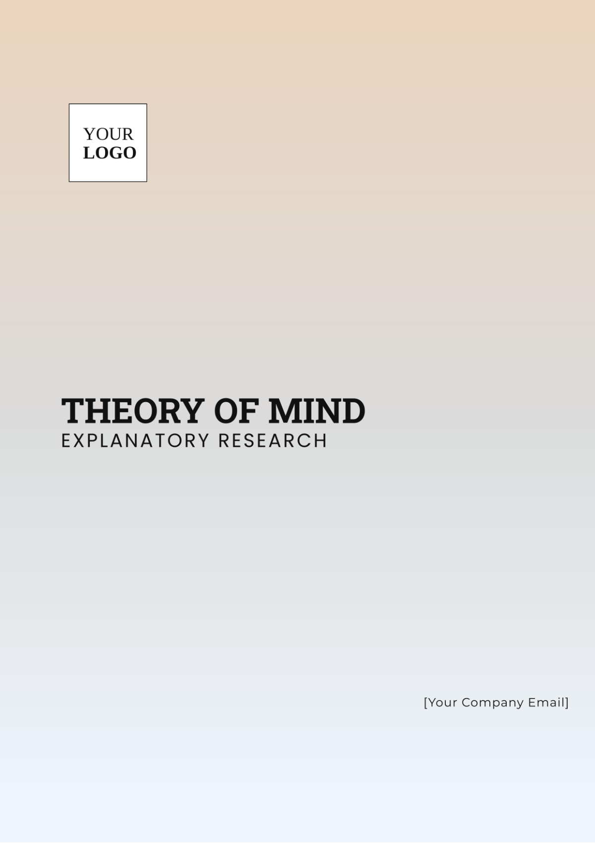 Theory of Mind Explanatory Research Template - Edit Online & Download