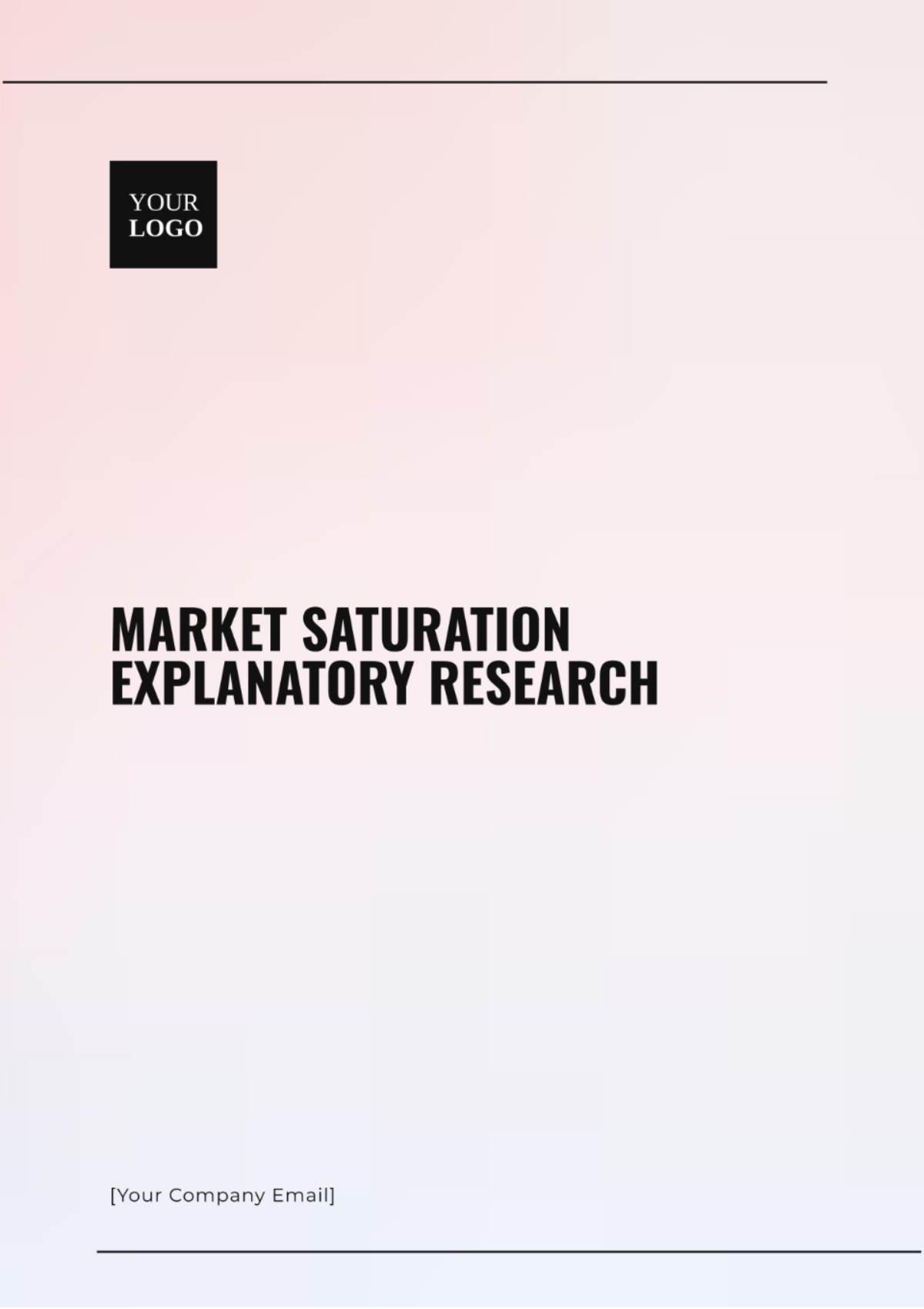 Market Saturation Explanatory Research Template - Edit Online & Download