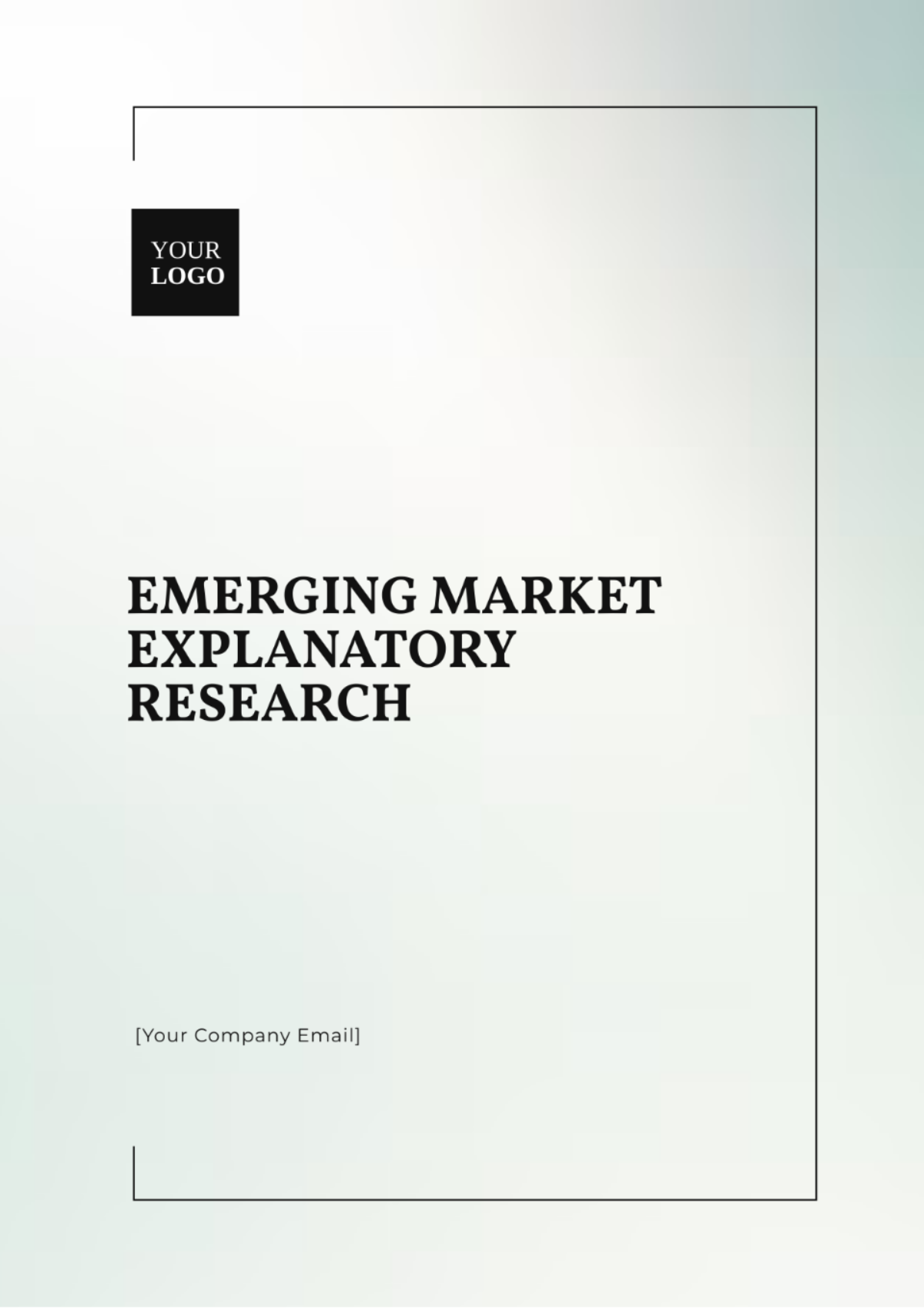 Emerging Markets Explanatory Research Template - Edit Online & Download