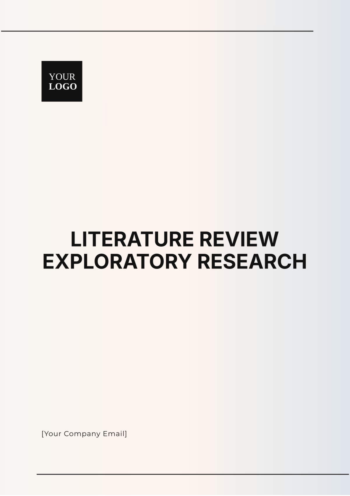 Literature Review Exploratory Research Template - Edit Online & Download