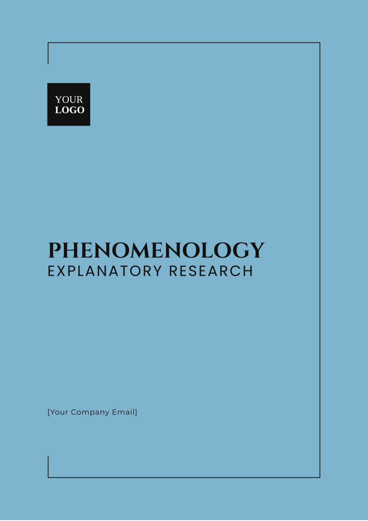 Phenomenology Explanatory Research Template - Edit Online & Download