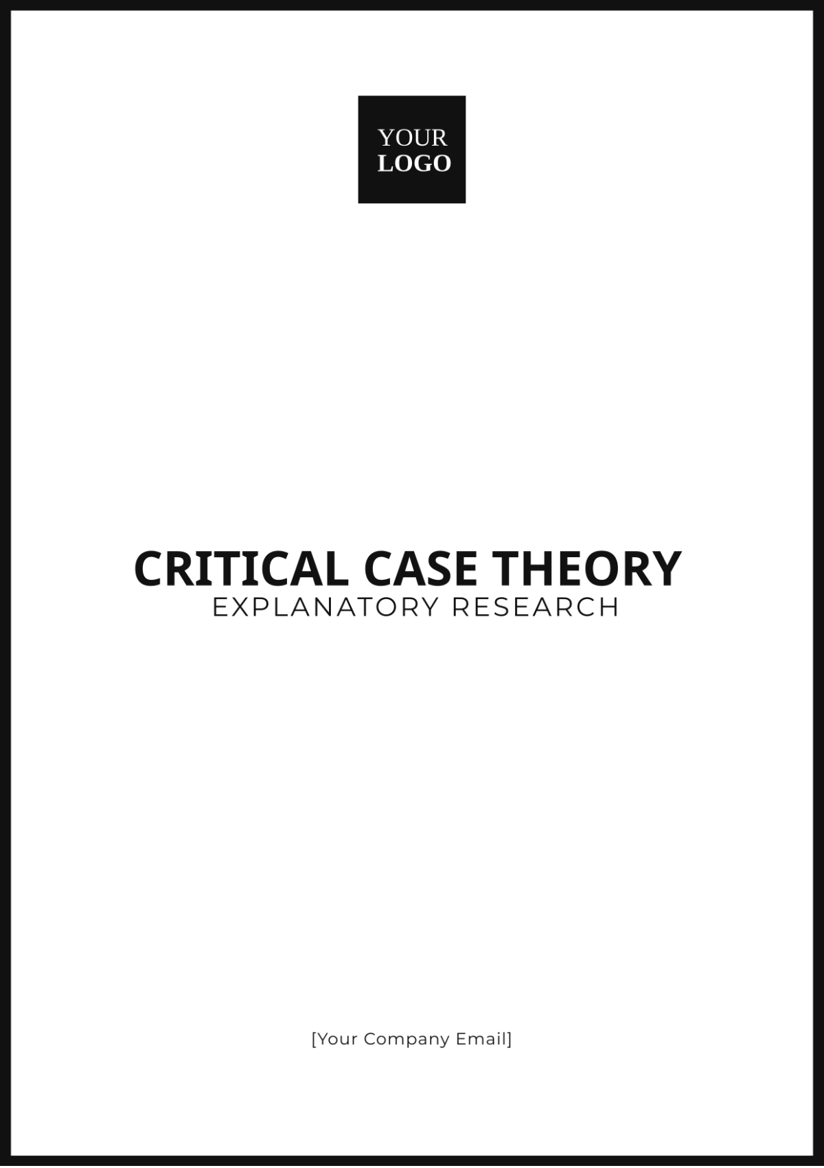 Critical Race Theory Explanatory Research Template - Edit Online & Download