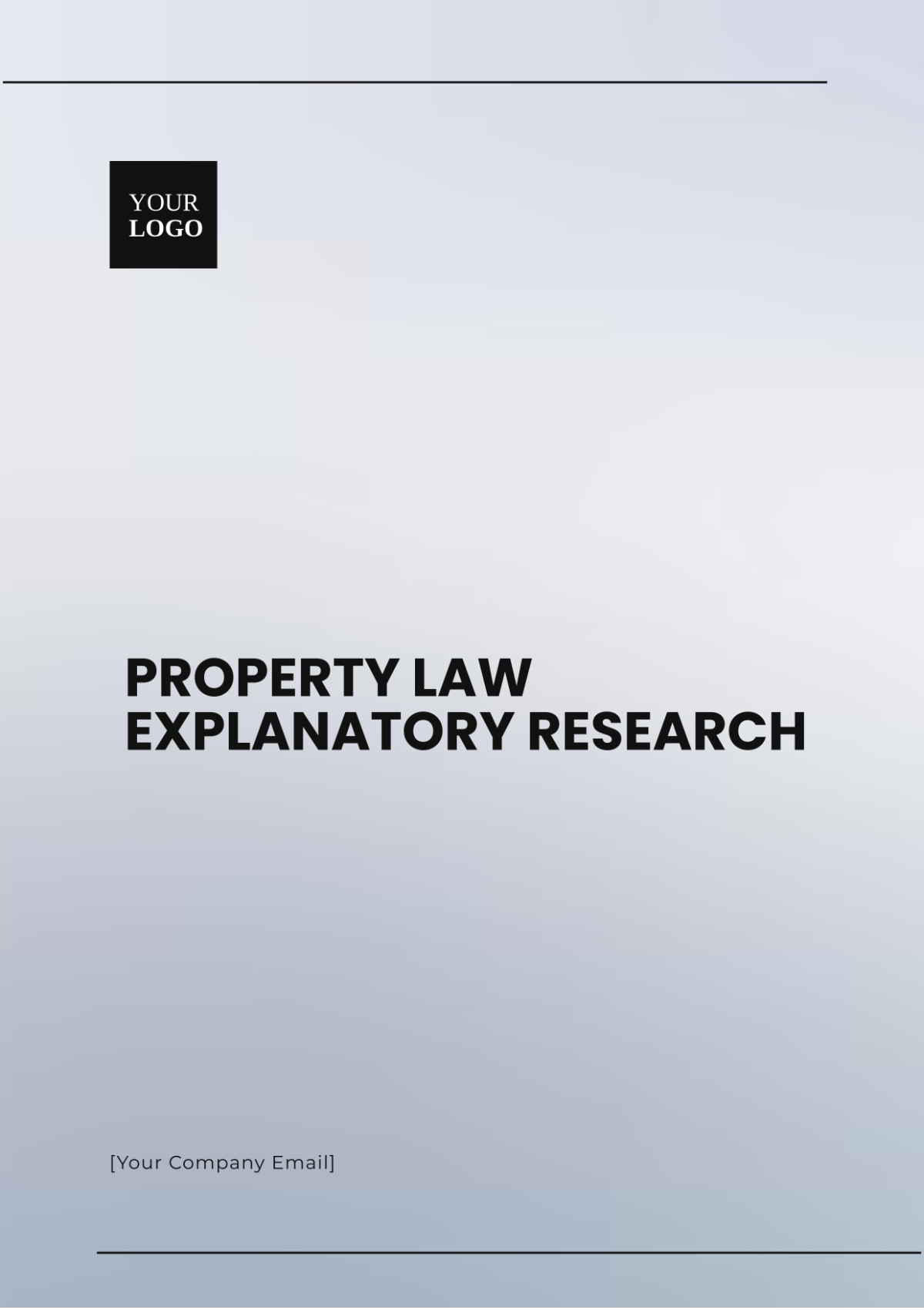 Property Law Explanatory Research Template - Edit Online & Download