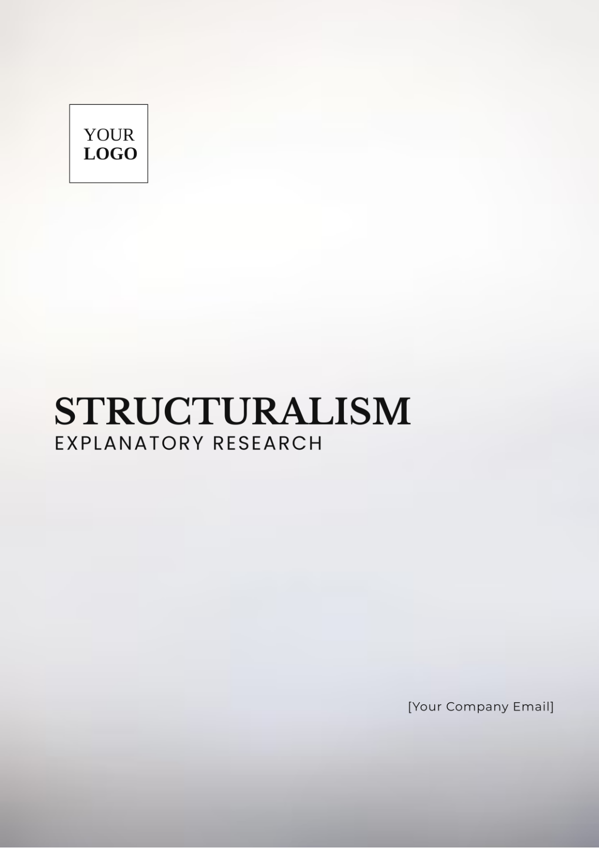 Structuralism Explanatory Research Template - Edit Online & Download