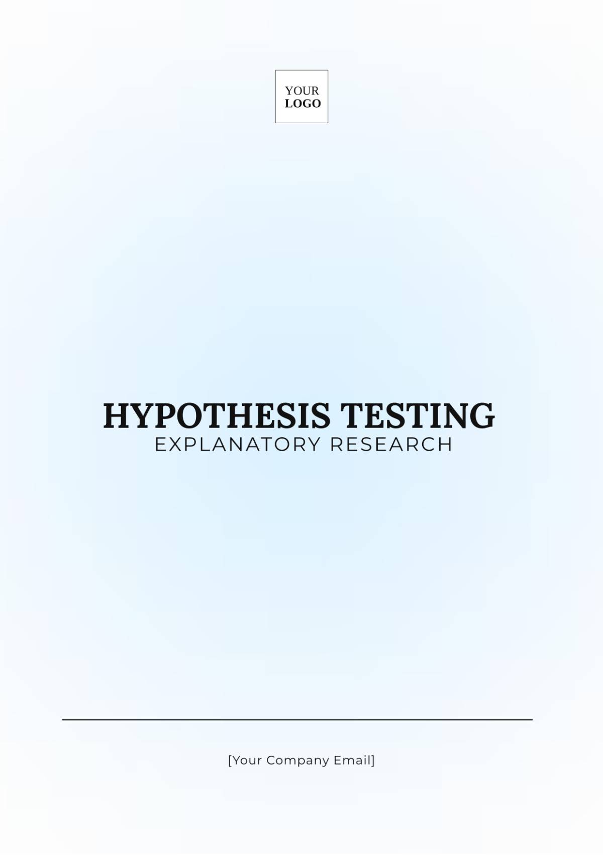 Hypothesis Testing Explanatory Research Template - Edit Online & Download