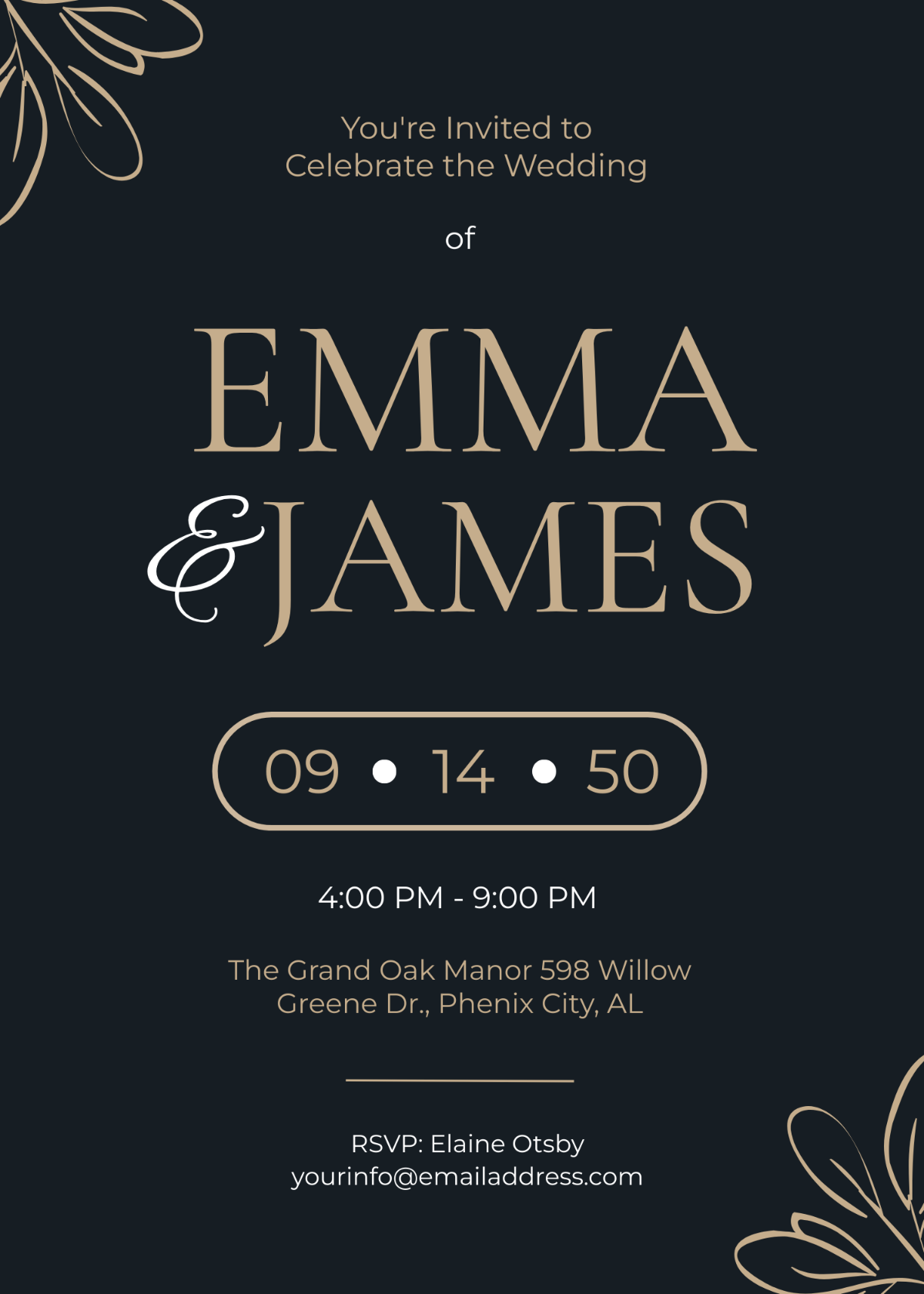 Free Invitation Template to Edit Online