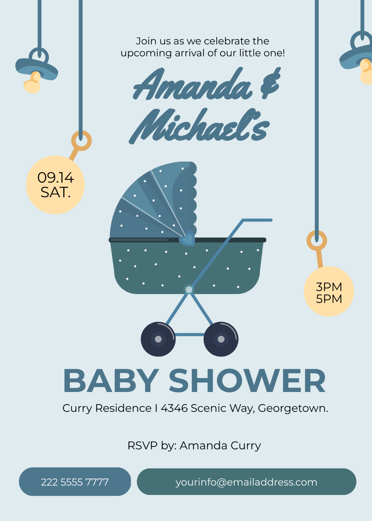 Free Baby Shower Invitation Template