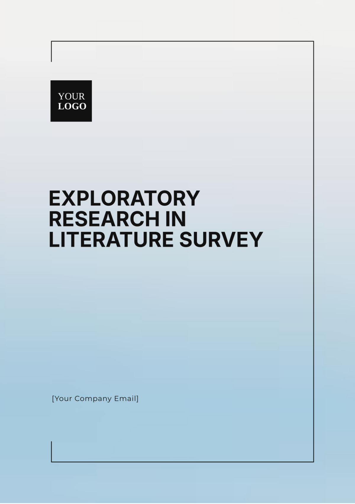 Exploratory Research in Literature Survey Template - Edit Online & Download