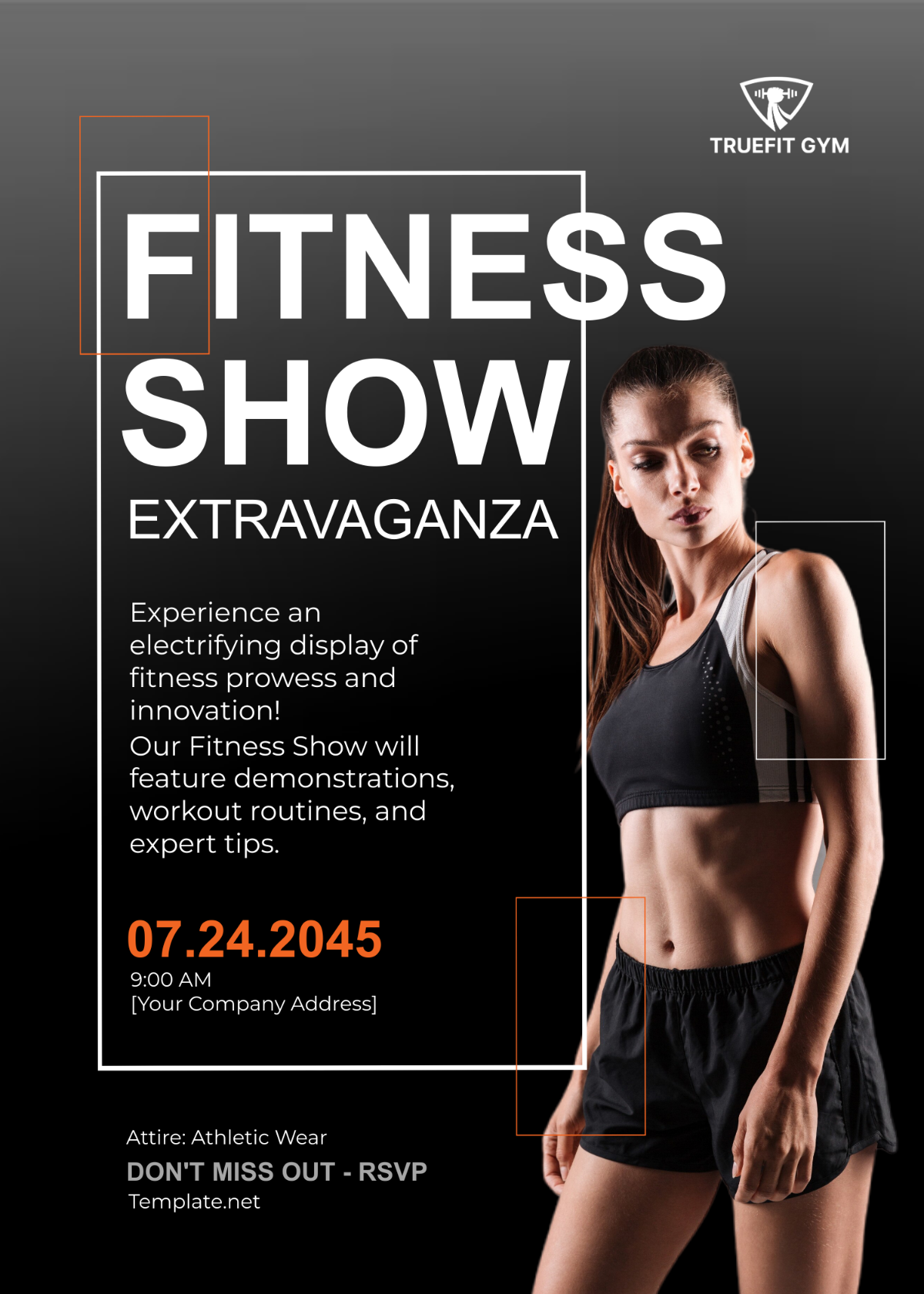 Gym Fitness Show Invitation