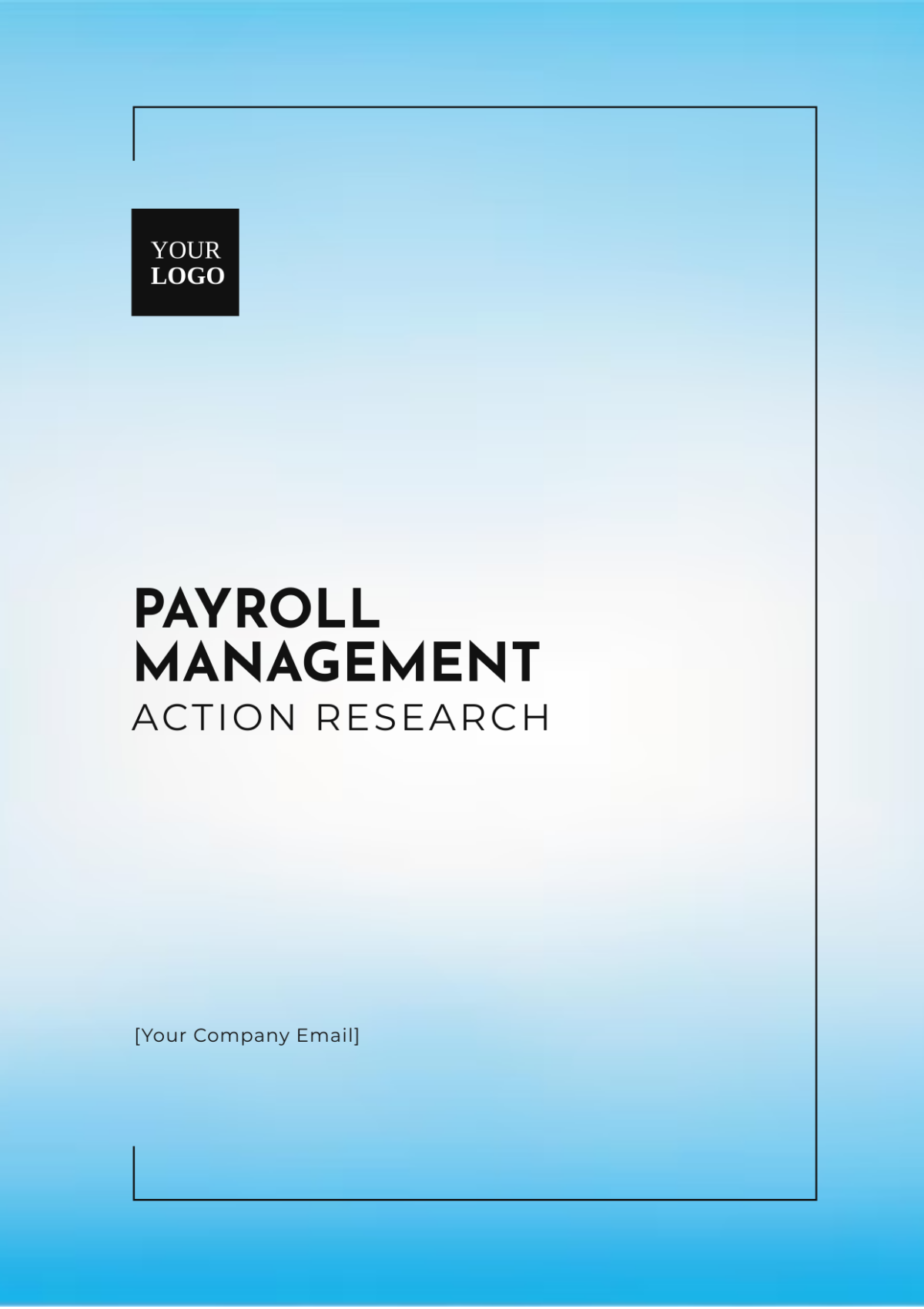 Free Payroll Management Action Research Template