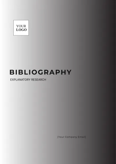 Free Explanatory Research Bibliography Template to Edit Online