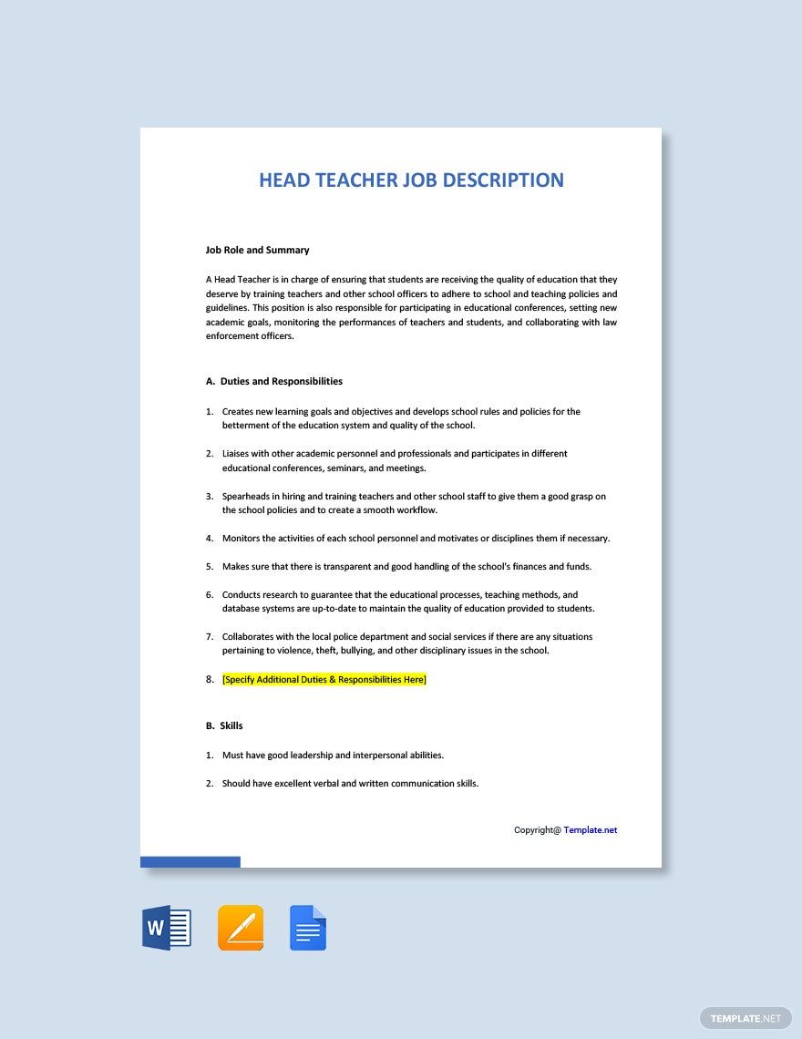 head-teacher-word-templates-design-free-download-template