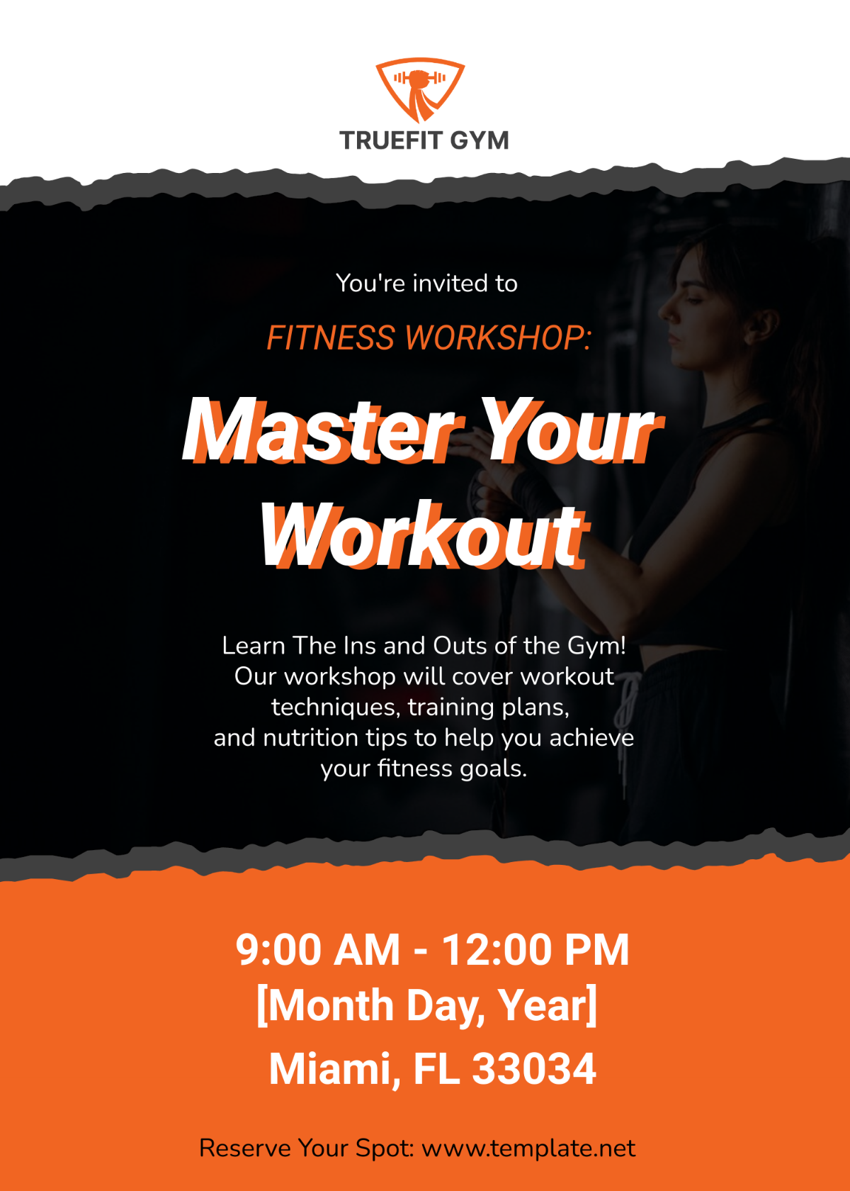 Gym Workshop Invitation