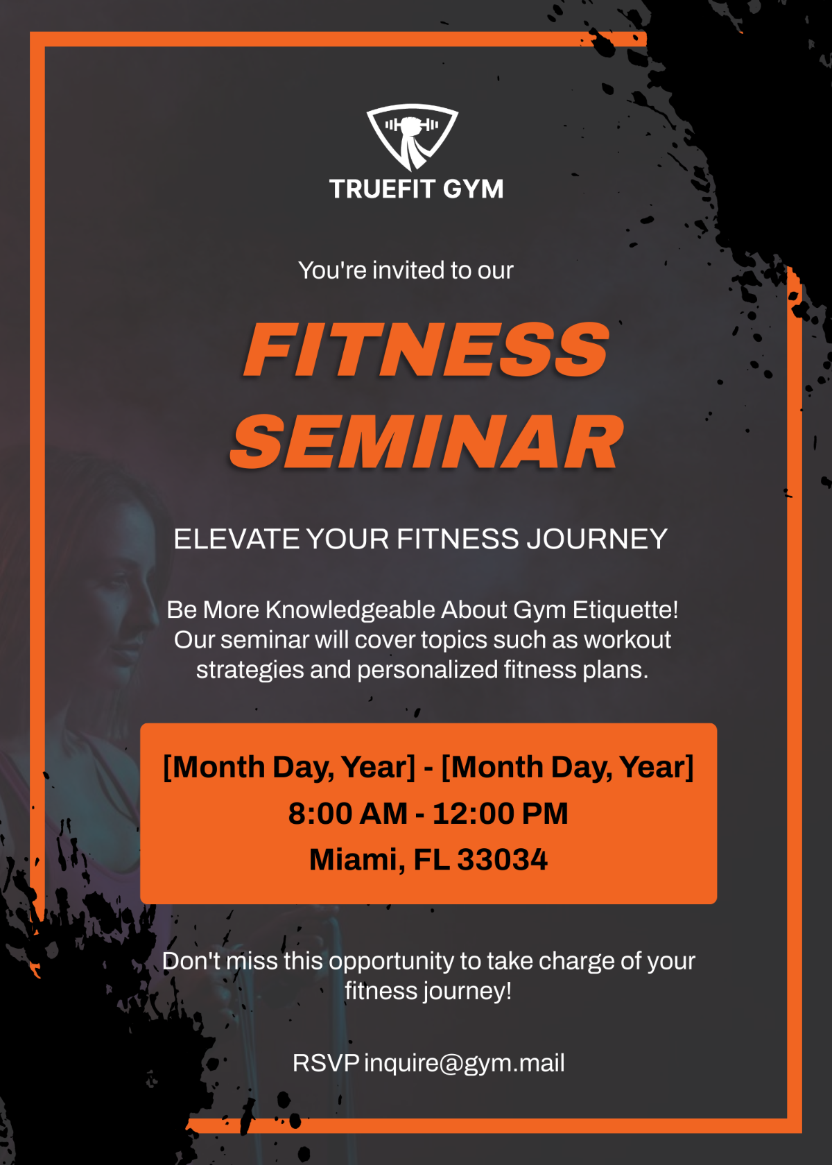 Gym Seminar Invitation