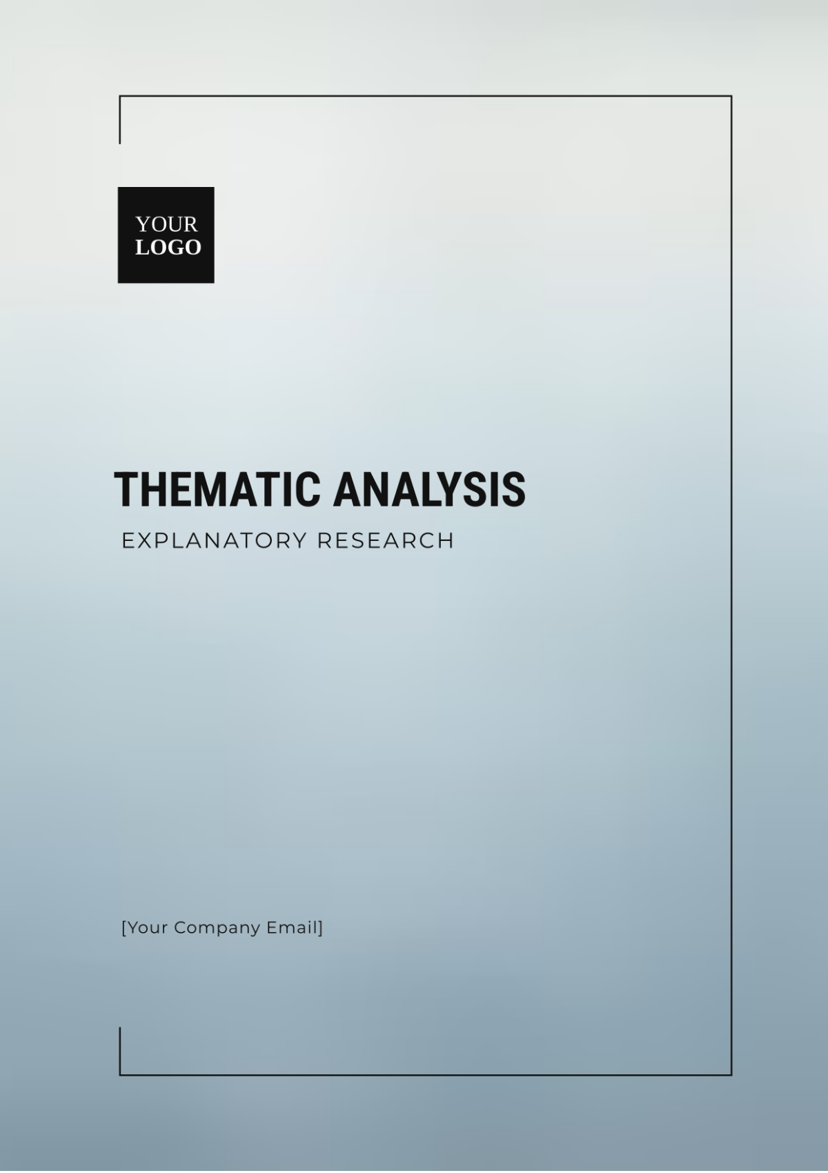 Thematic Analysis  Explanatory Research Template - Edit Online & Download