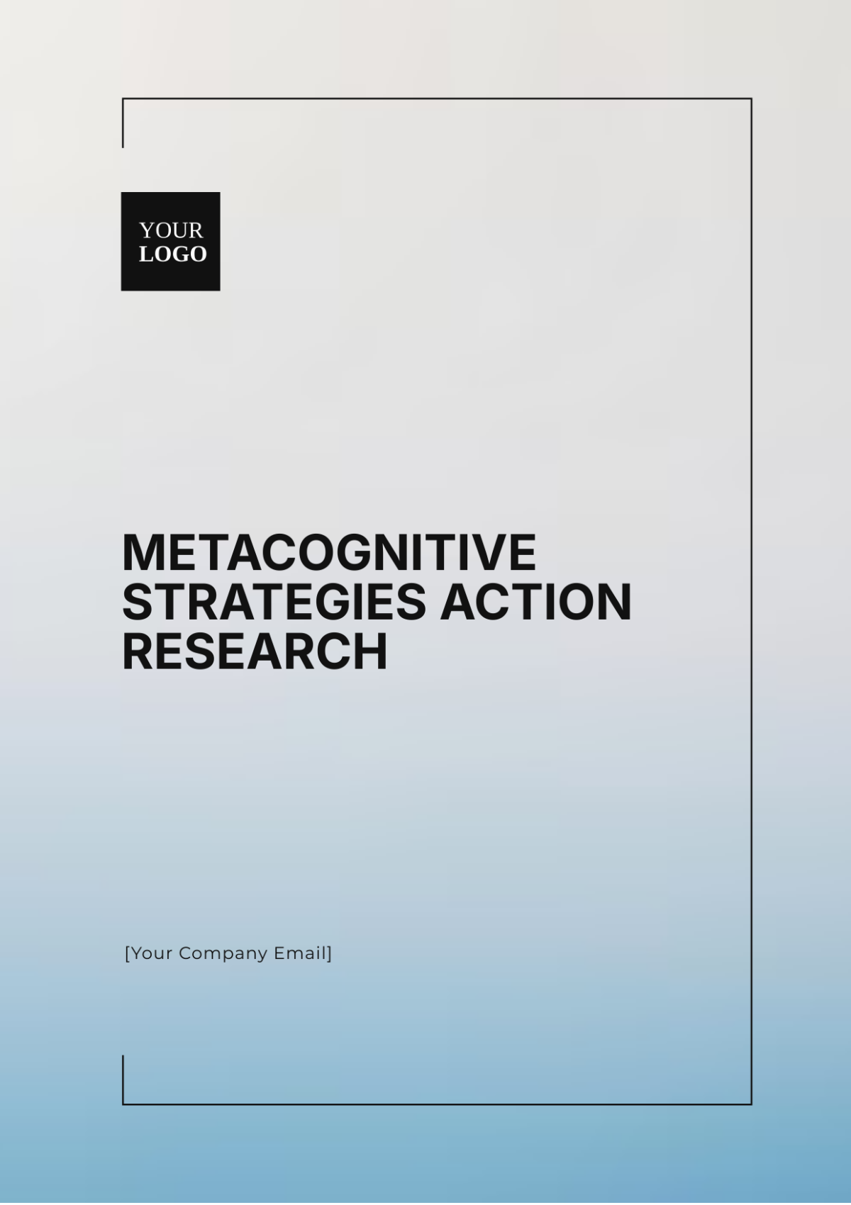 Metacognitive Strategies Action Research Template - Edit Online & Download