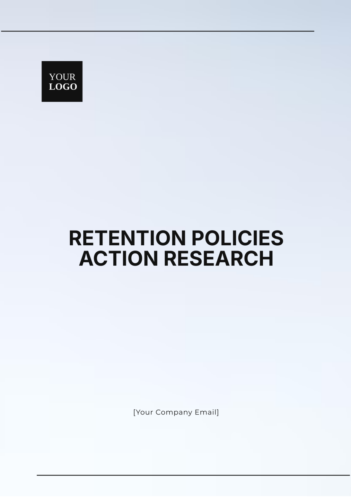 Retention Policies Action Research Template - Edit Online & Download