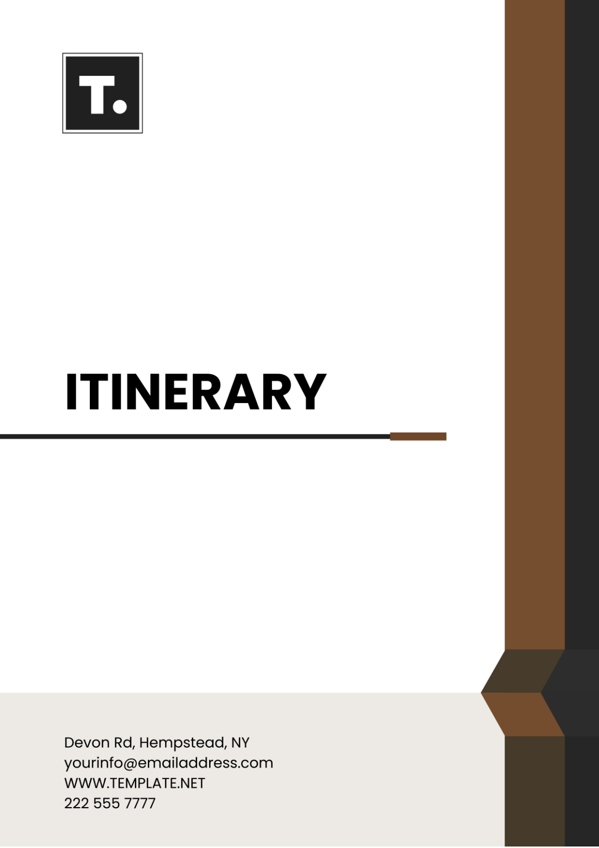 Itinerary Template - Edit Online & Download