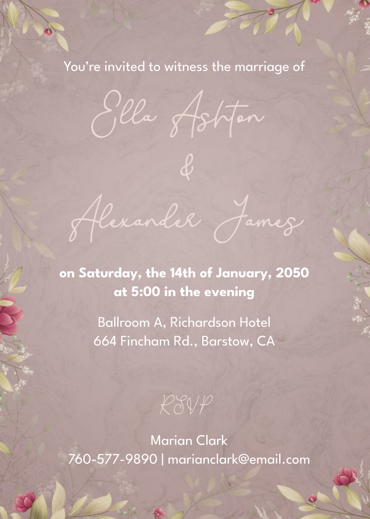 Elegant Wedding Invitation