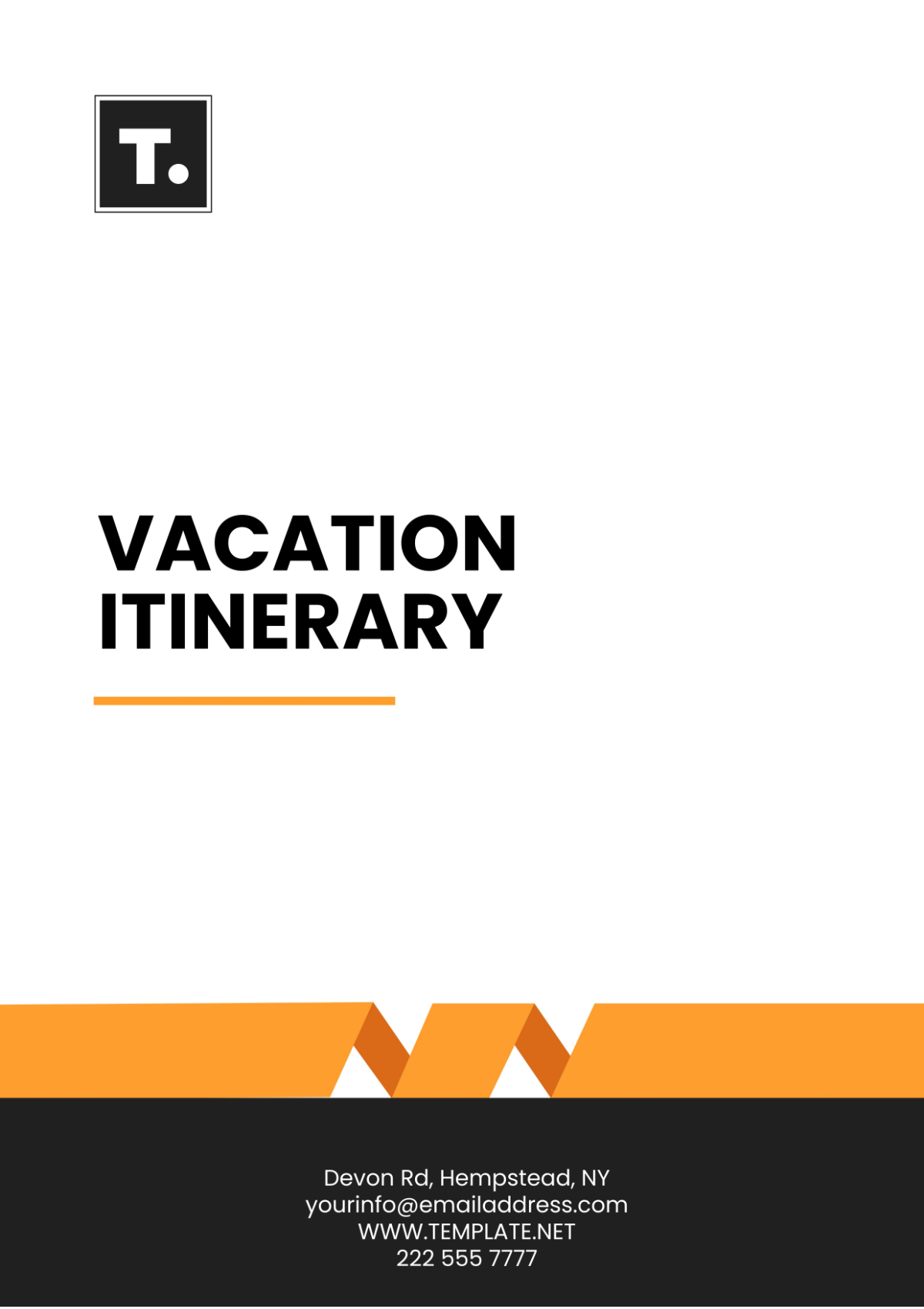 Vacation Itinerary Template - Edit Online & Download