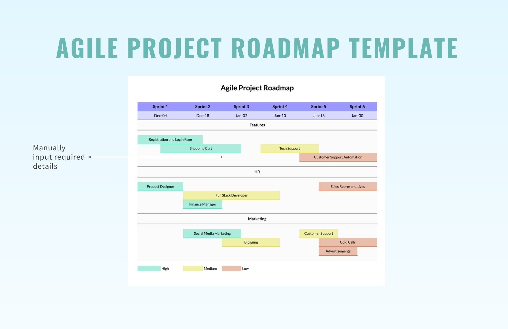 Agile Project Roadmap Template