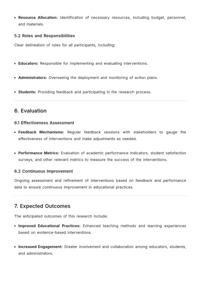 Free Action Research in Higher Education Template to Edit Online