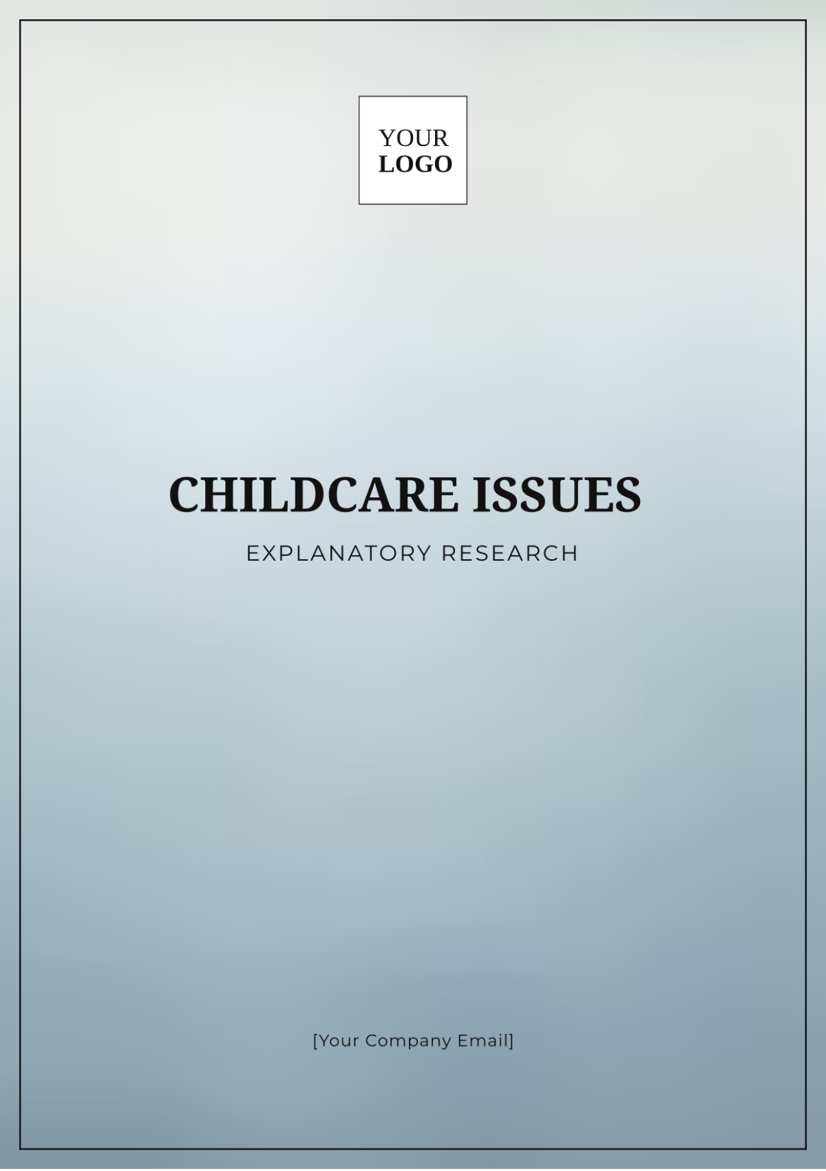 Childcare Issues Explanatory Research Template - Edit Online & Download