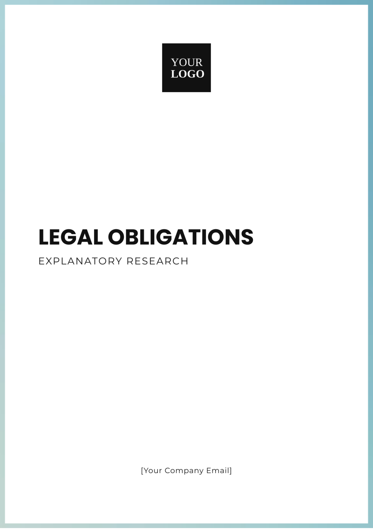 Legal Obligations Explanatory Research Template - Edit Online & Download