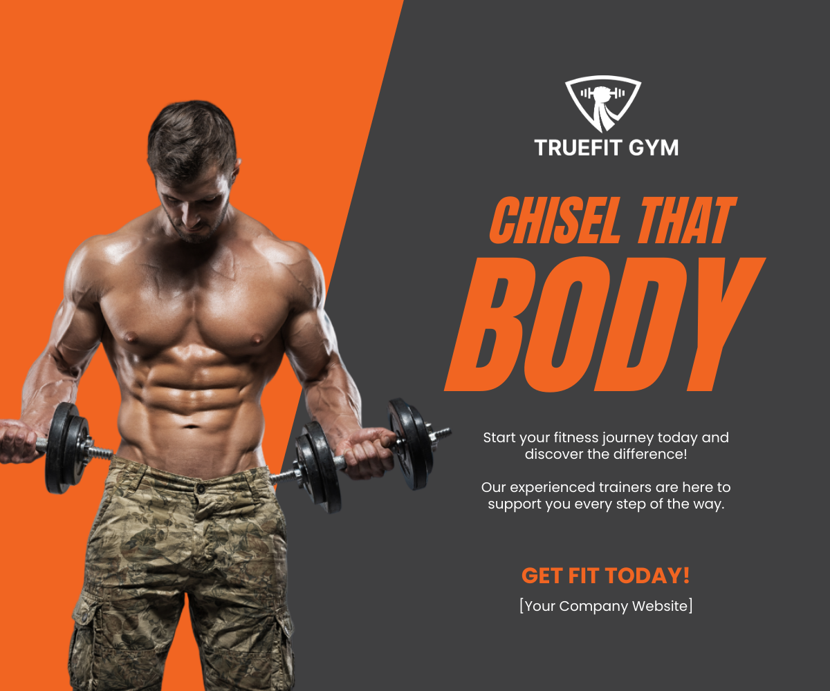 Gym Google Ad Banner Template - Edit Online & Download