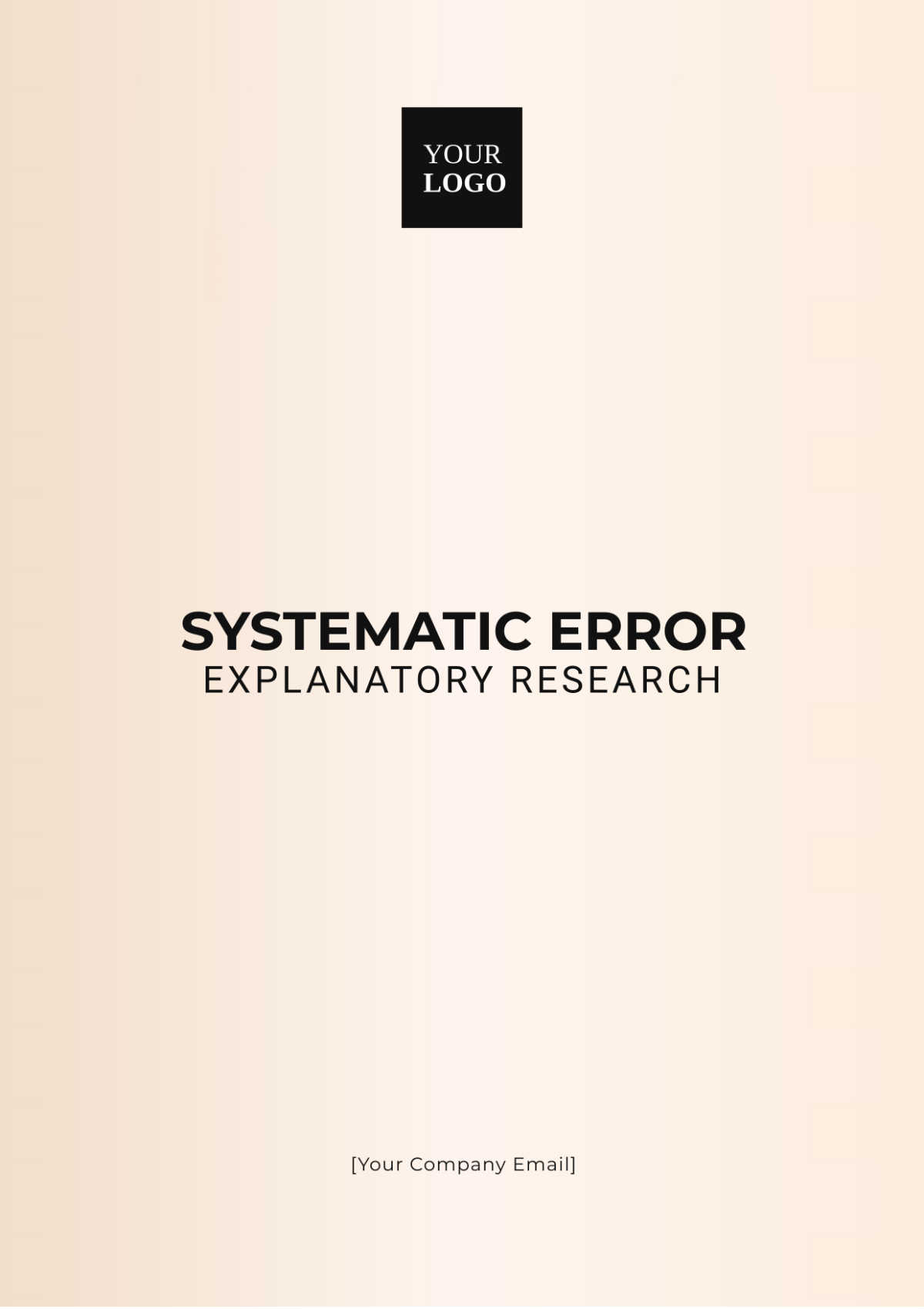 Systematic Error Explanatory Research Template - Edit Online & Download