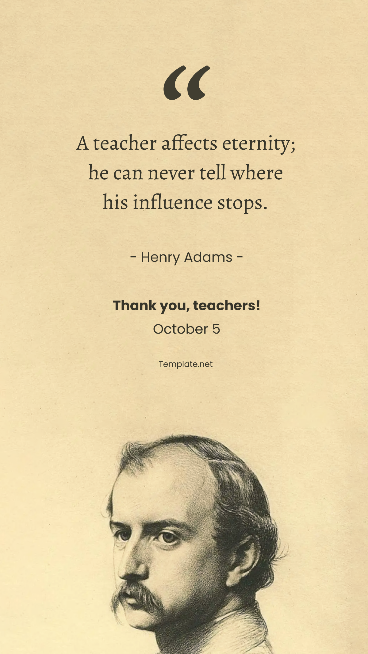 Teachers Day Invitation Quote Template - Edit Online & Download