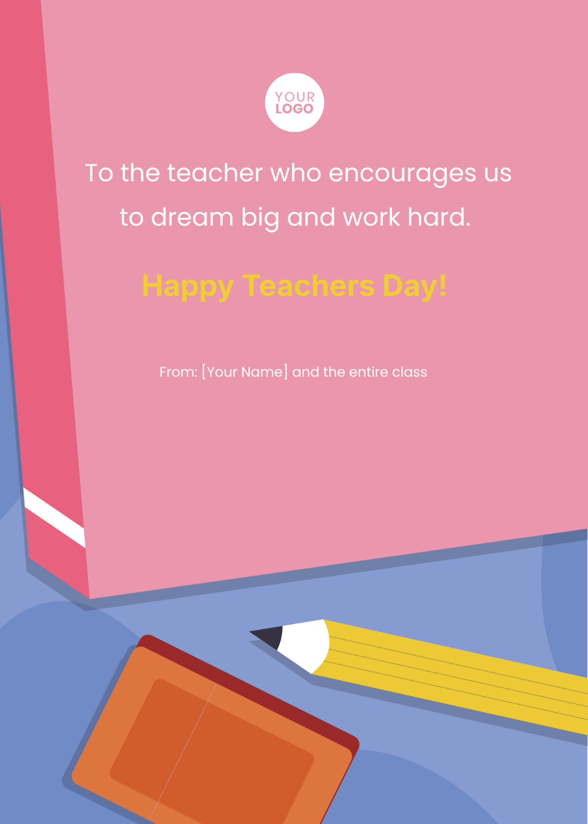 Teacher's Day Message from Students Template - Edit Online & Download