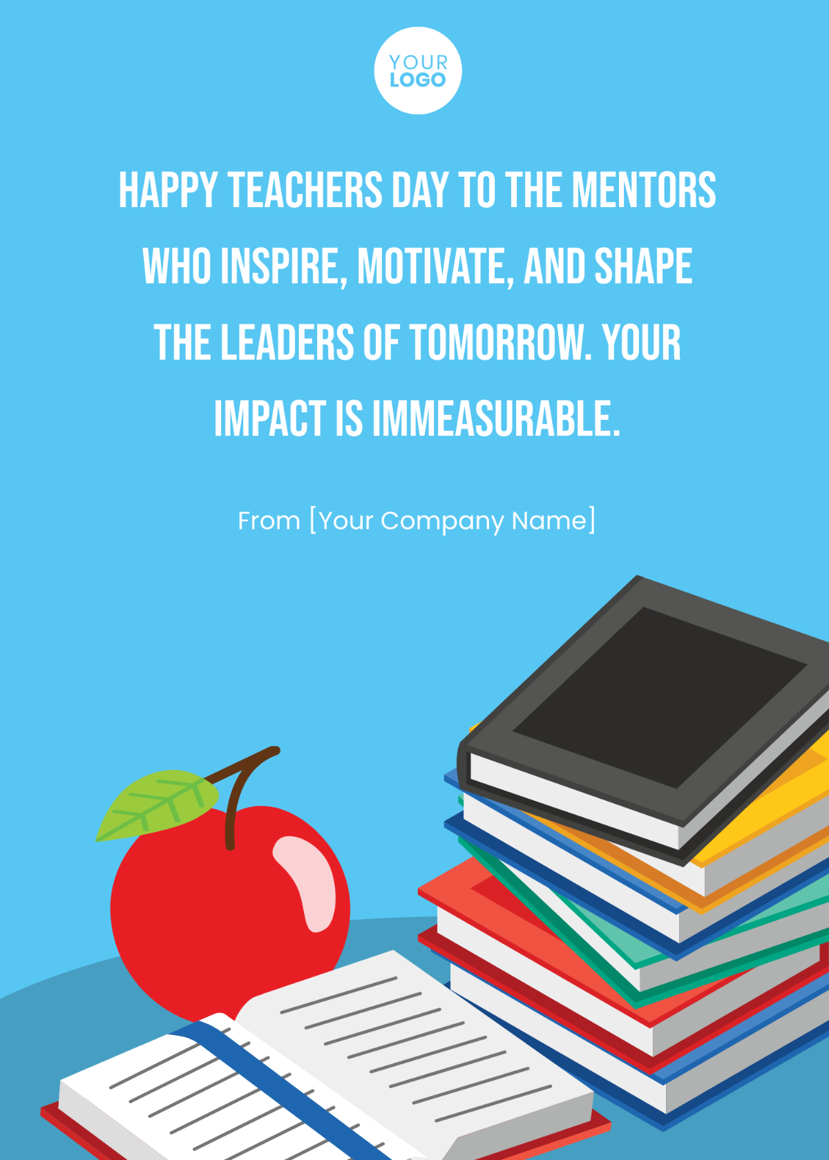 Teacher's Day Inspirational Message Template - Edit Online & Download