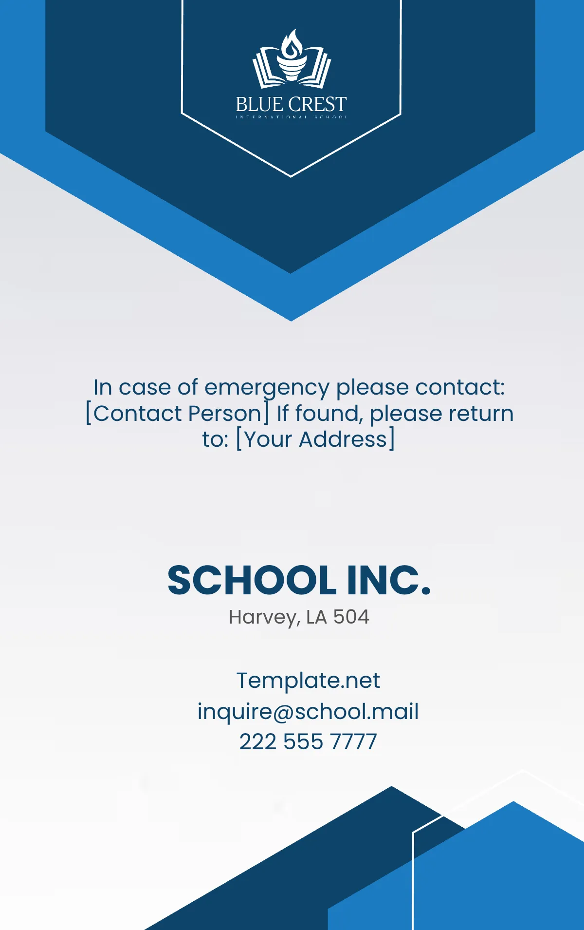 Free School Thank You Postcard Template to Edit Online