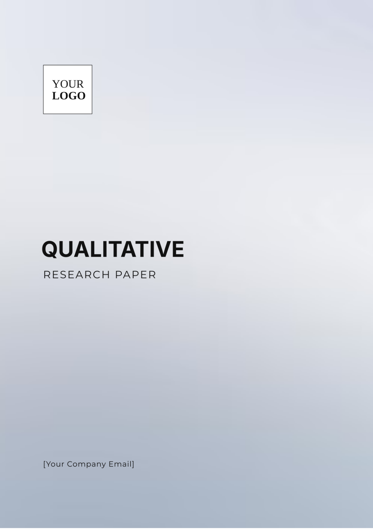 Free Qualitative Research Paper Template