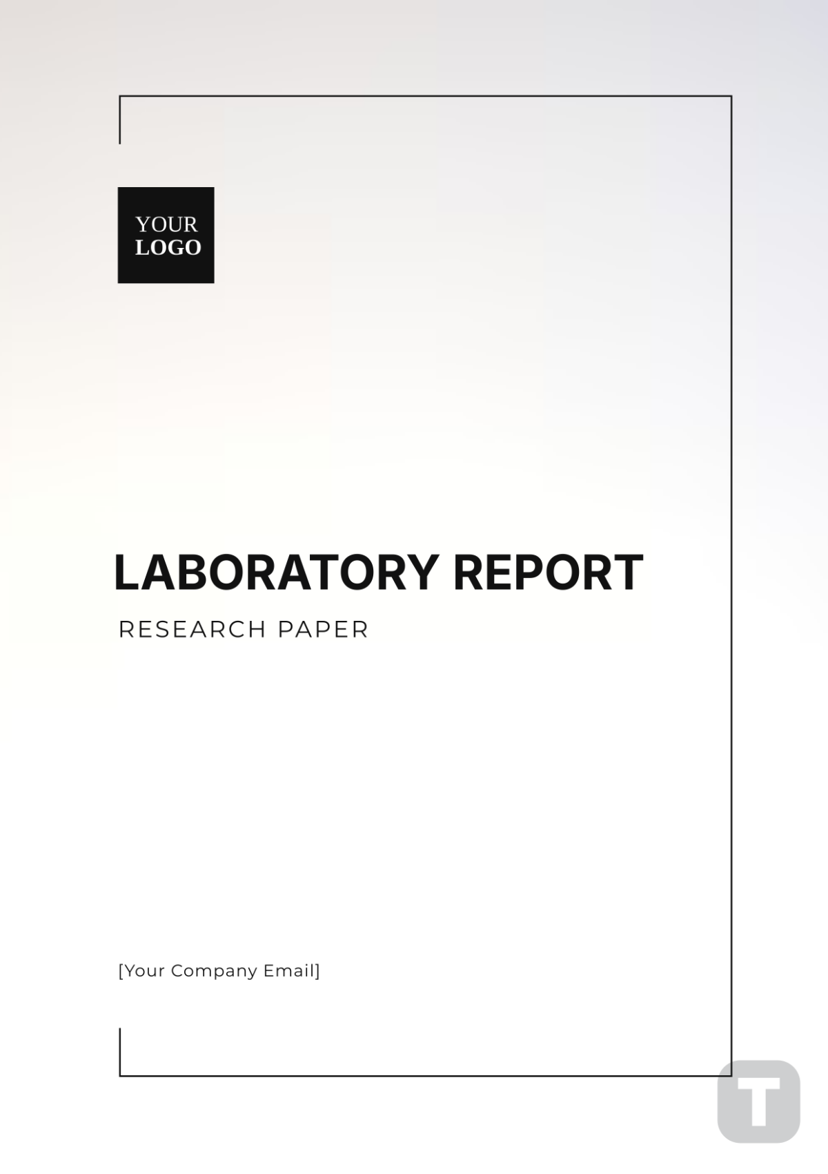 Laboratory Report Research Paper Template