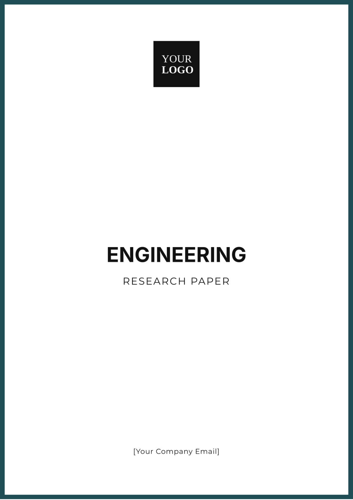 Engineering Research Paper Template