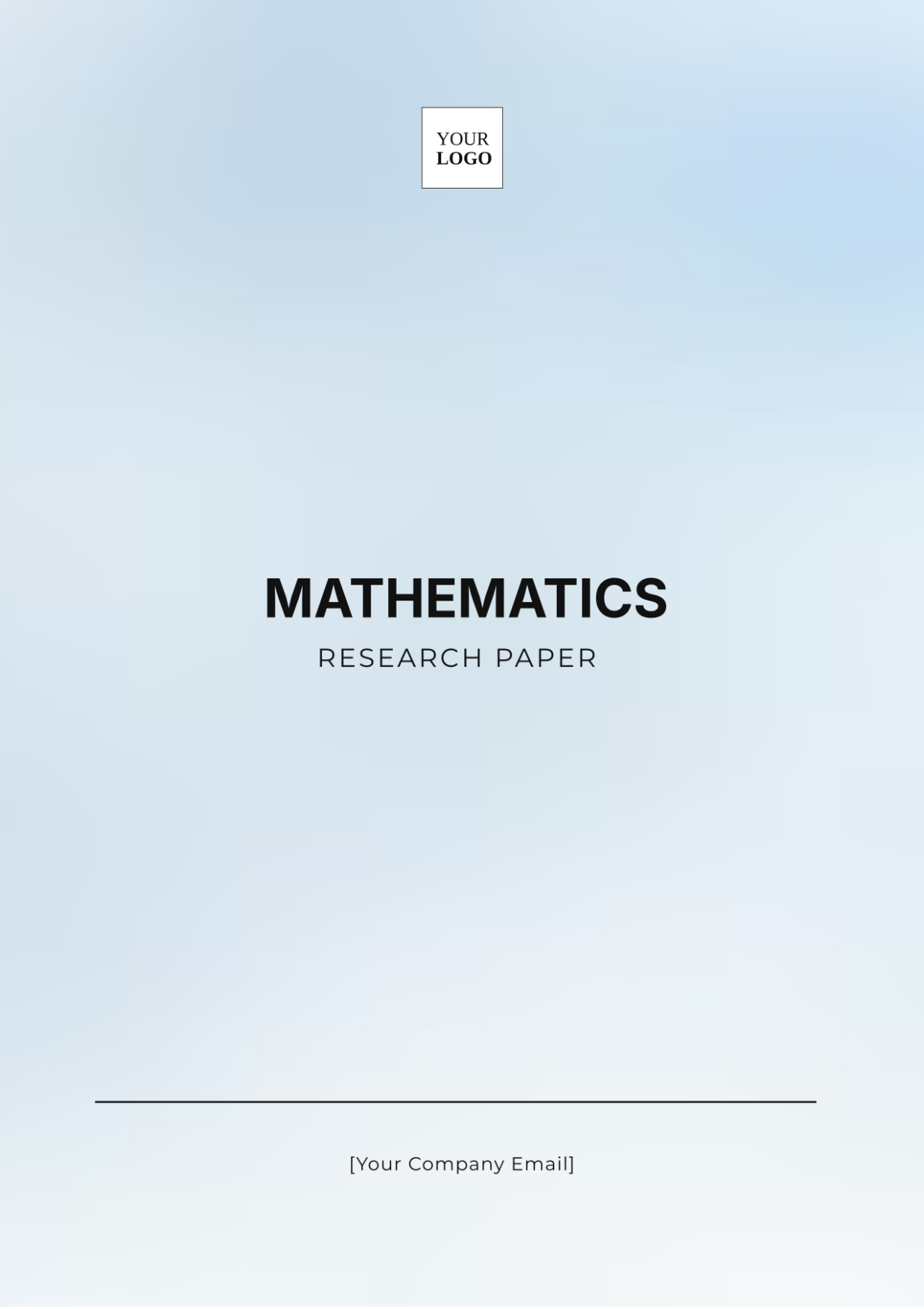 Mathematics Research Paper Template