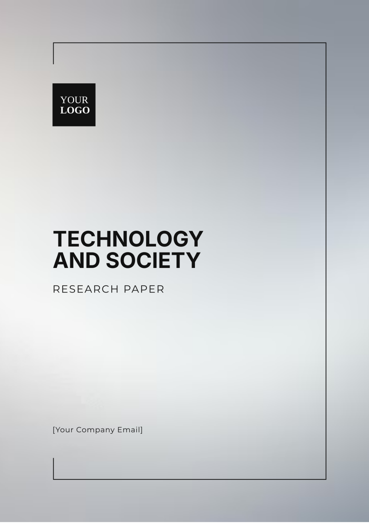 Free Technology and Society Research Paper Template